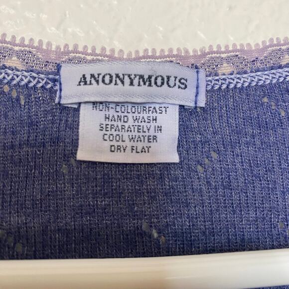 Y2K Anonymous Purple Lace Trim Velvet Button Cardigan Lightweight Fairy - Picture 4 of 8